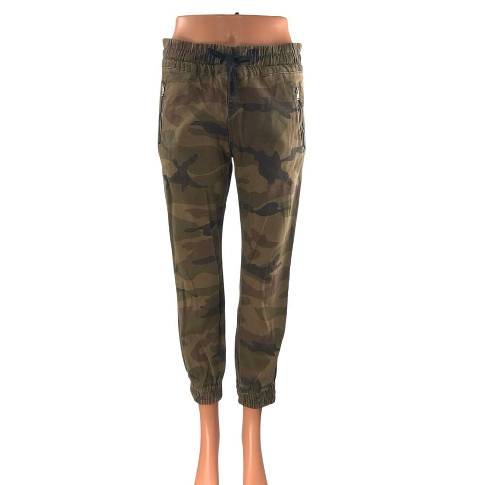 Aritzia TNA Camo Camouflage Army Military Mid Rise Jogger Trousers Pants Size 0